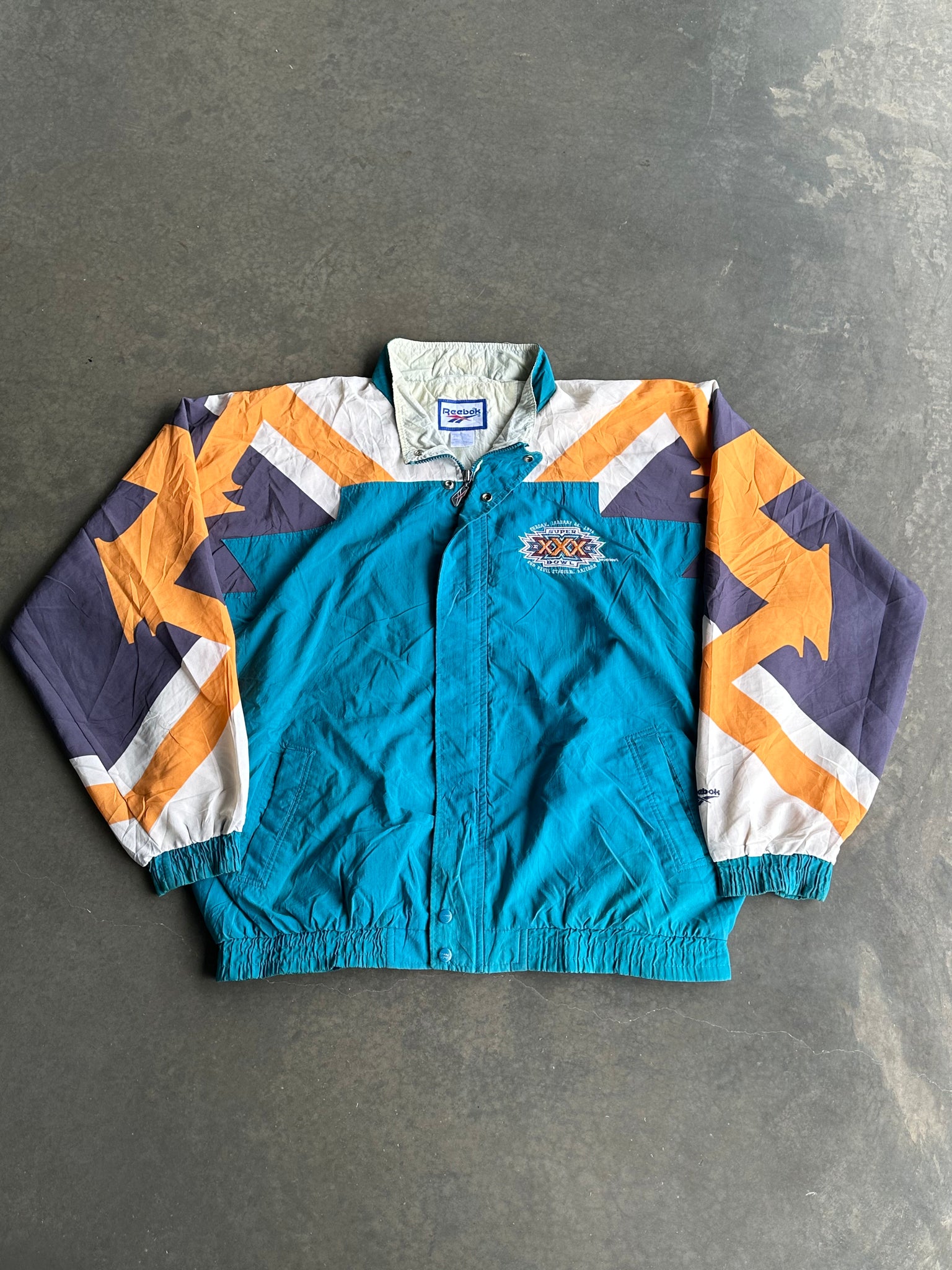 Vintage Reebok Superbowl Windbreaker XL